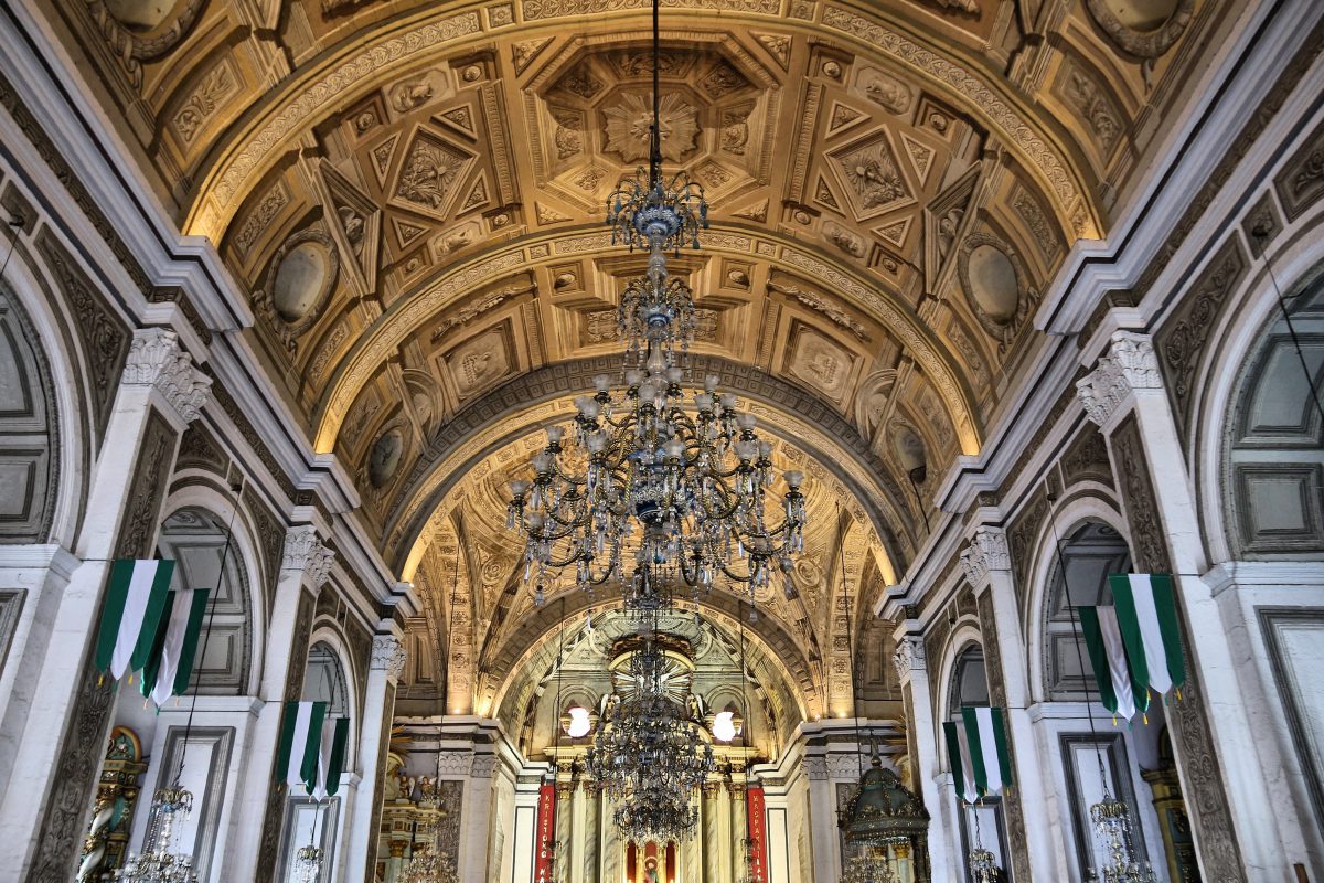 Interior of San Agustin Church in Manila