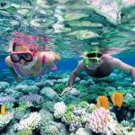 Couple snorkeling in Palawan