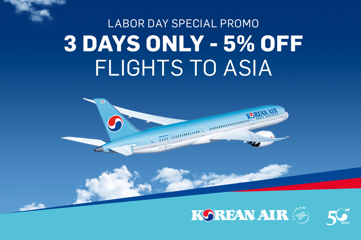 Korean Air Labor day promo